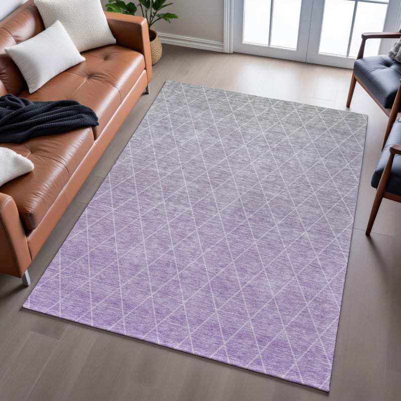 Premium Machine Washable Verrett AMF1175 Geometric Rug, Rectangle 10' x 14'