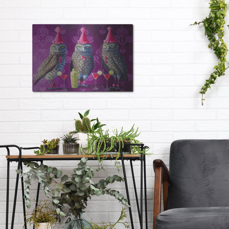  «Party Animals» par Heather Gauthier, art mural en métal, 16 po x 12 po, 12" H x 16" W