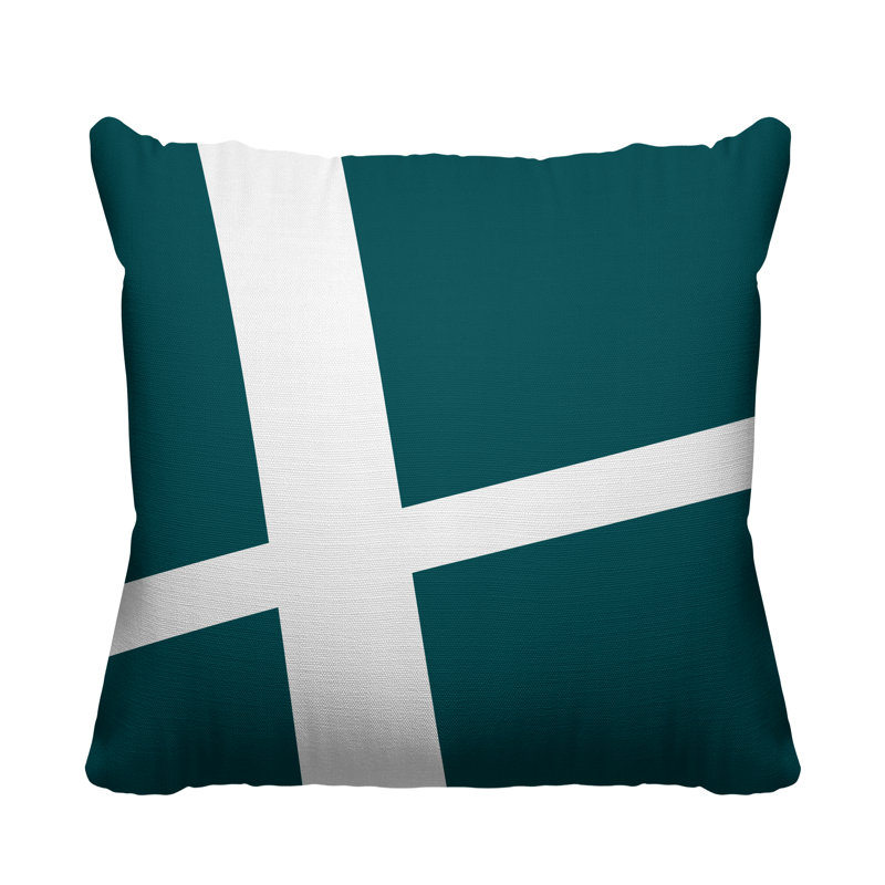Coussin décoratif intérieur / extérieur Siddel, Vert, L 17 po x H 17 po