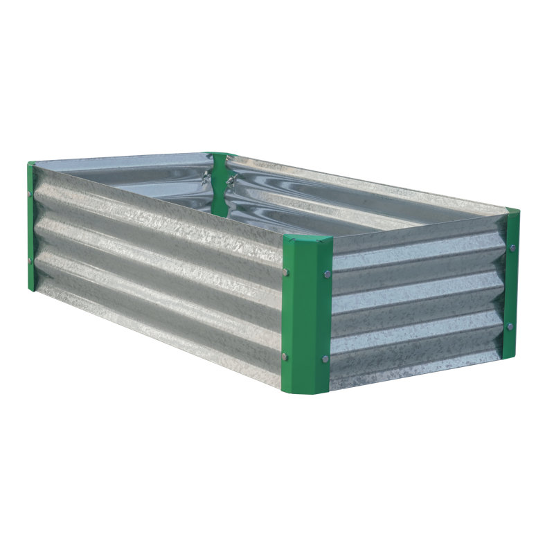 Miracle-Gro® Galvanized Green Raised Garden Bed, 11" H x 20" W x 40" D