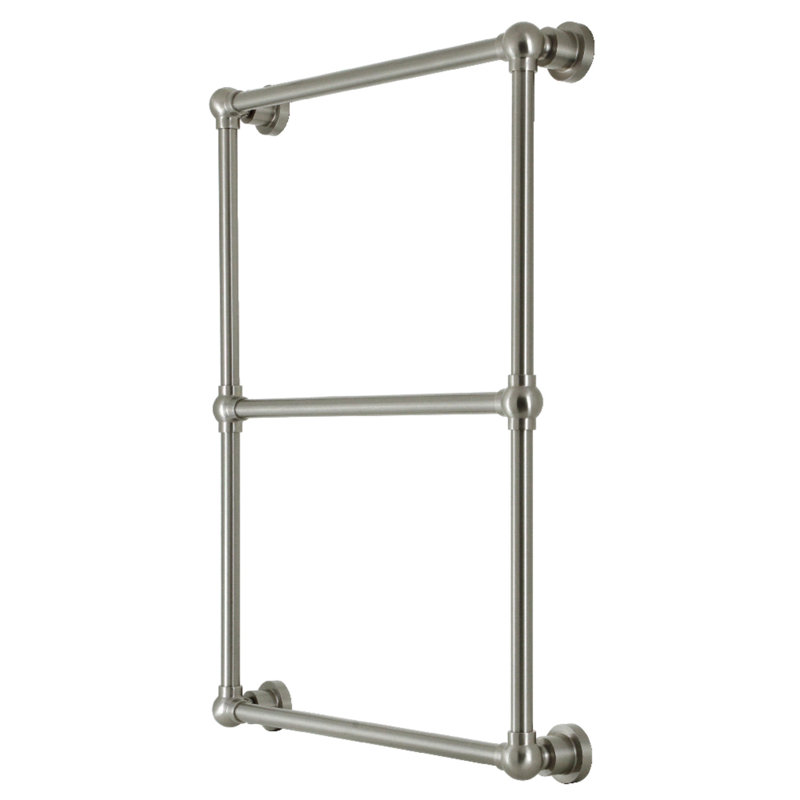 Kingston Brass Palatine 24-Inch Wall Mount 3-Bar Towel Rack, Brushed Nickel, 32" H x 30" W x 3" D