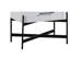 Table de chevet blanche 2 tiroirs avec USB Type C