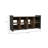 Entryway Storage Unit, Eight Shoe Capacity  -Espresso / Mahogany