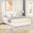 Patented  Patented 2-Drawers Storage Bed Queen Size Ivory Boucle Upholstered Platform Bed, Tufted Headboard,No Box Spring Needed