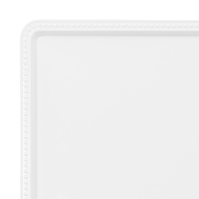 Elite Global Solutions Venetian Melamine Tray, 1" H x 15" W x 8" D, White