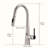 HOOSENG Pull Down Touchless Kitchen Faucet-97011222