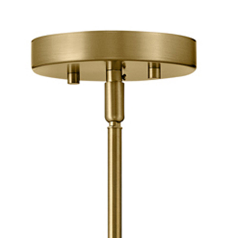 Luminaire suspendu en forme de goutte à 1 lumière Frankie, Laiton laqué