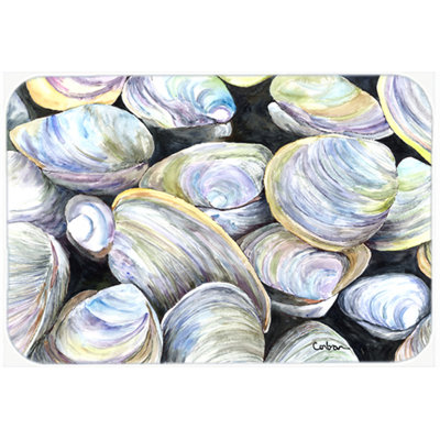 Caroline's Treasures Clam Quahog Glass Cutting Board