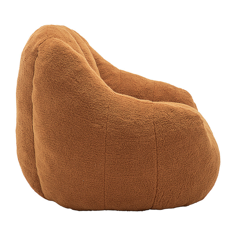 Bean Bag Chair With Filler, Yellow Teddy