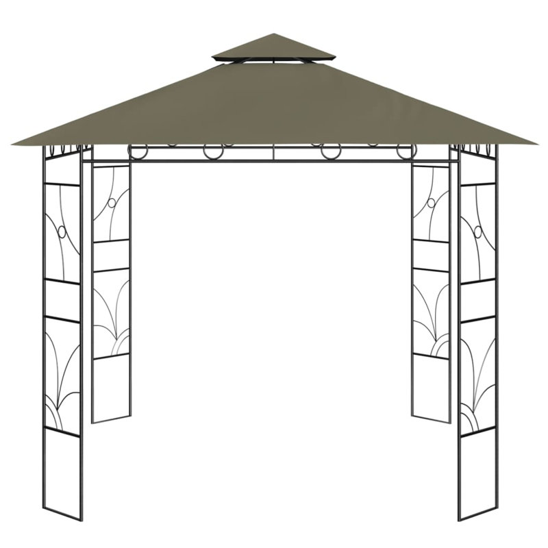 Thiells 3 x 3m Steel Patio Gazebo, Taupe
