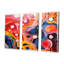 Ensemble de salon Bubble Colorfields - couleurs primaires rétro - vagues fractales-1490417872-1490417881