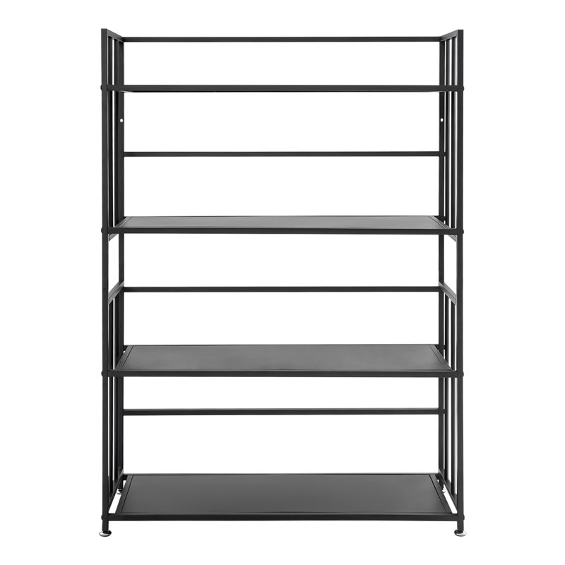 Étagère de rangement 31,5 po x 9,8 po à 4 niveaux, Noir mat