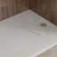 Receveur de douche rectangulaire extra-plat OVE Lenora 152,4 cm x 91,4 cm avec bonde latérale dissimulée, blanc uni-136146438