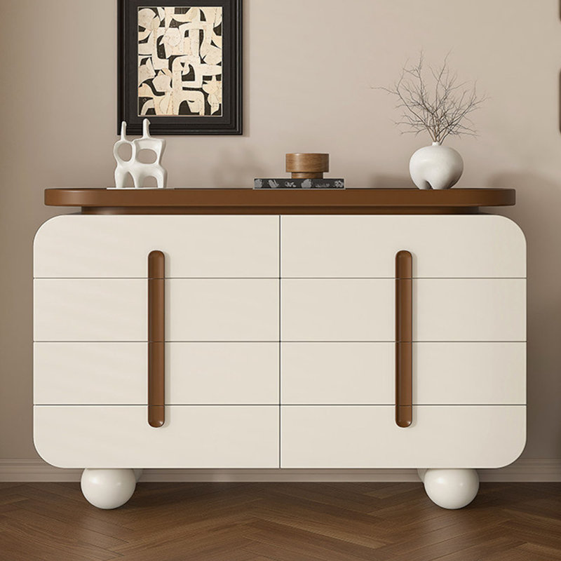 Armoire de rangement style crème française, 37.01" H x 47.24" W x 15.75" D
