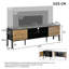 Unfinished TV Stand for TVs up to 70" with Fireplace Included