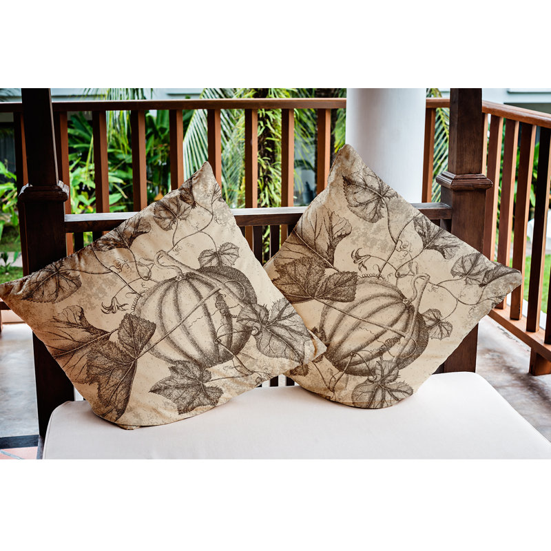 Housse de coussin d'extérieur carré, H 20 po x l 20 po x P 2 po