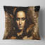 Coussin de brunette digital art portrait-31479526-31479530