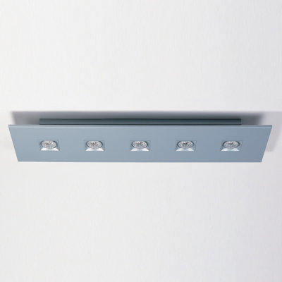 Polifemo 5 - Light 39.3701" Rectangle Semi Flush Mount