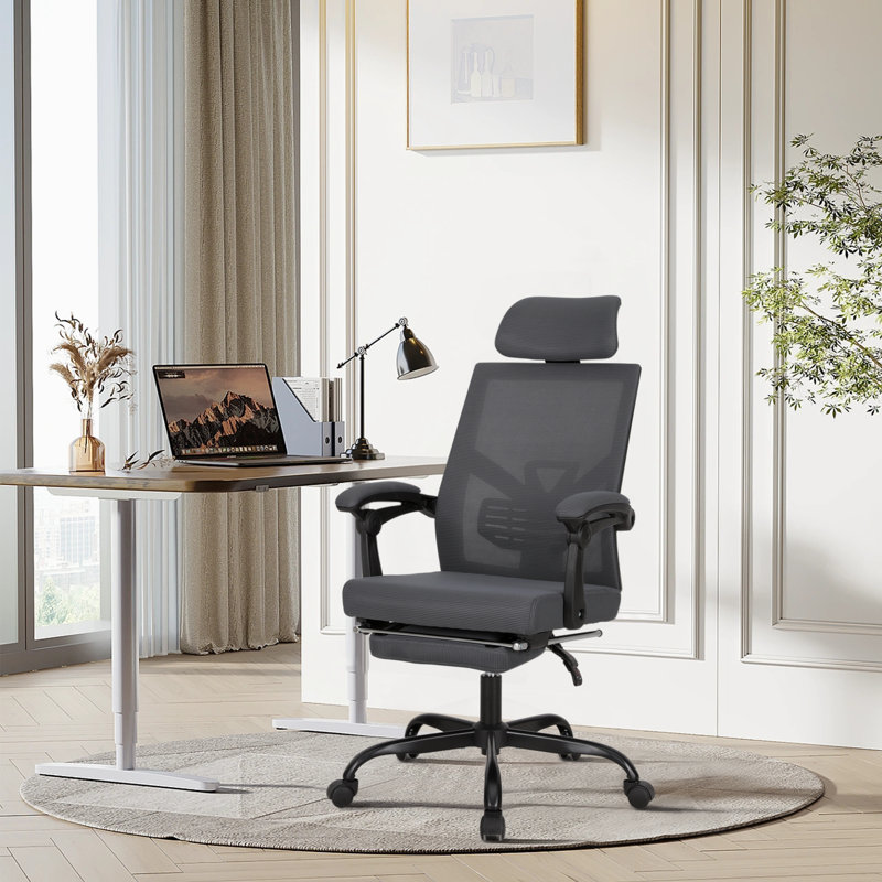 Fauteuil de bureau Makynlei, Blanc