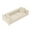 Canapé-lit convertible 3-en-1 de 97,7 po, canapé-lit coulissant à siège profond de 28,4 po, canapé moderne capitonné à boutons, canapé 4 places avec repose-pieds mobile pour salon, petit espace, appartement, bureau, chambre à coucher, beige-2114947942