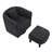 Chenille Swivel Accent Chair with Ottoman-1778469387
