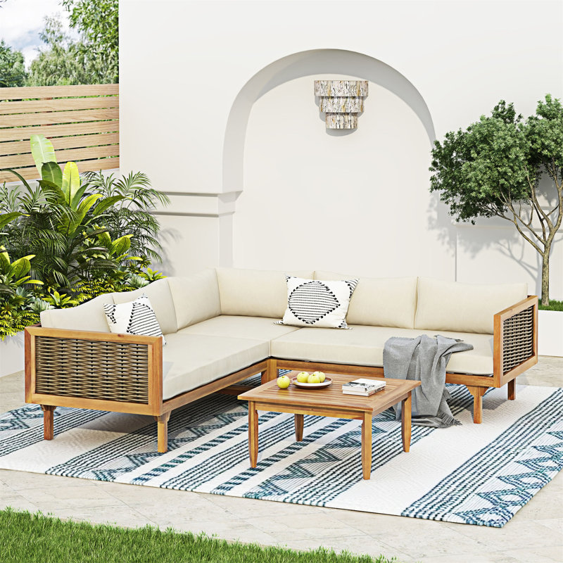 Ensemble de canapé modulaire d'extérieur