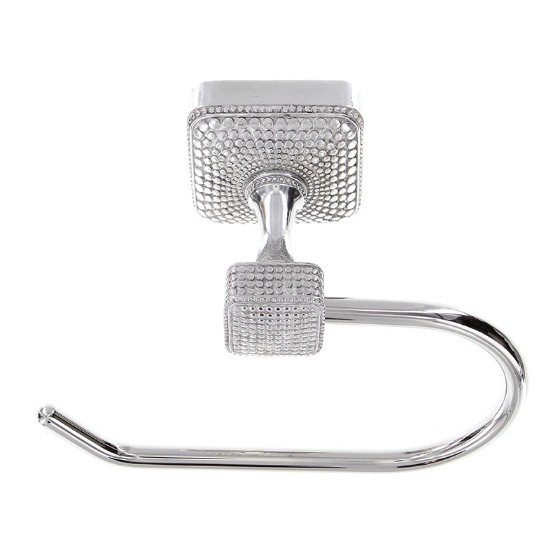 Tiziano Wall Mounted Toilet Paper Holder, Polished Silver
