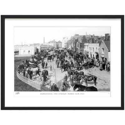 Barnstaple, The Strand, Horse Fair 1923 - Single Picture Frame Print