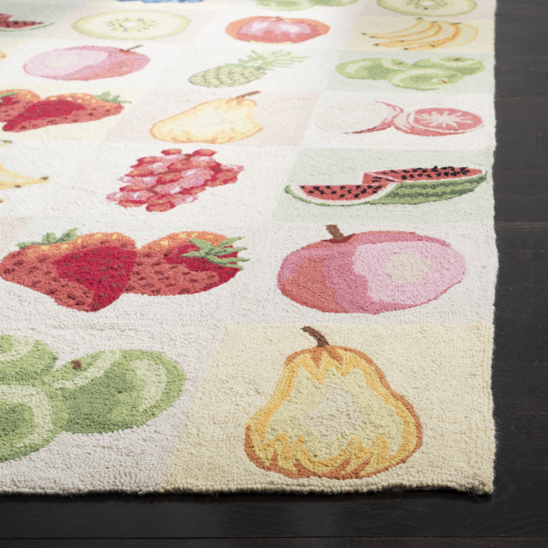 Tapis en laine crocheté à la main Demitro, Rectangle 1 pi 8 po x 2 pi 6 po