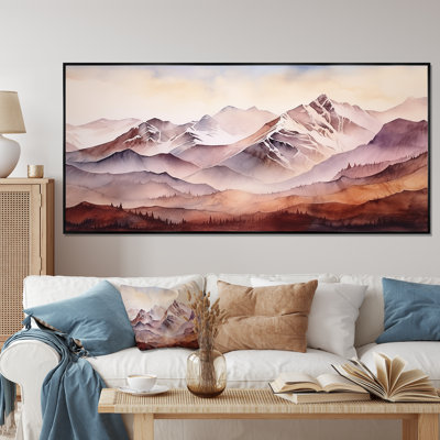 «Canadian Mountains Landscape Winters - Winter Mountains», art mural