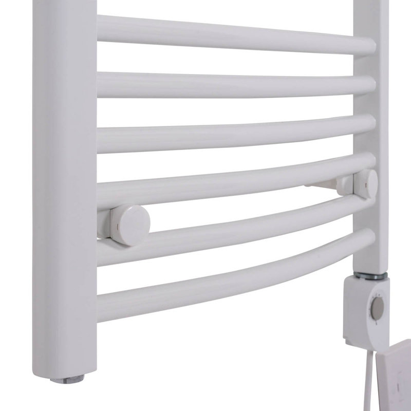 Grimmett Curved Towel Rail Heated Towel Rails, White