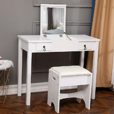 Ensemble coiffeuse et tabouret de maquillage Alyrah