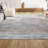 Whitbyston Loom Modern Strie' Gray/Blue/Orange Rug-1191630425