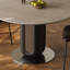 Modern Design Beige Rock Slab Round Table-1139732160