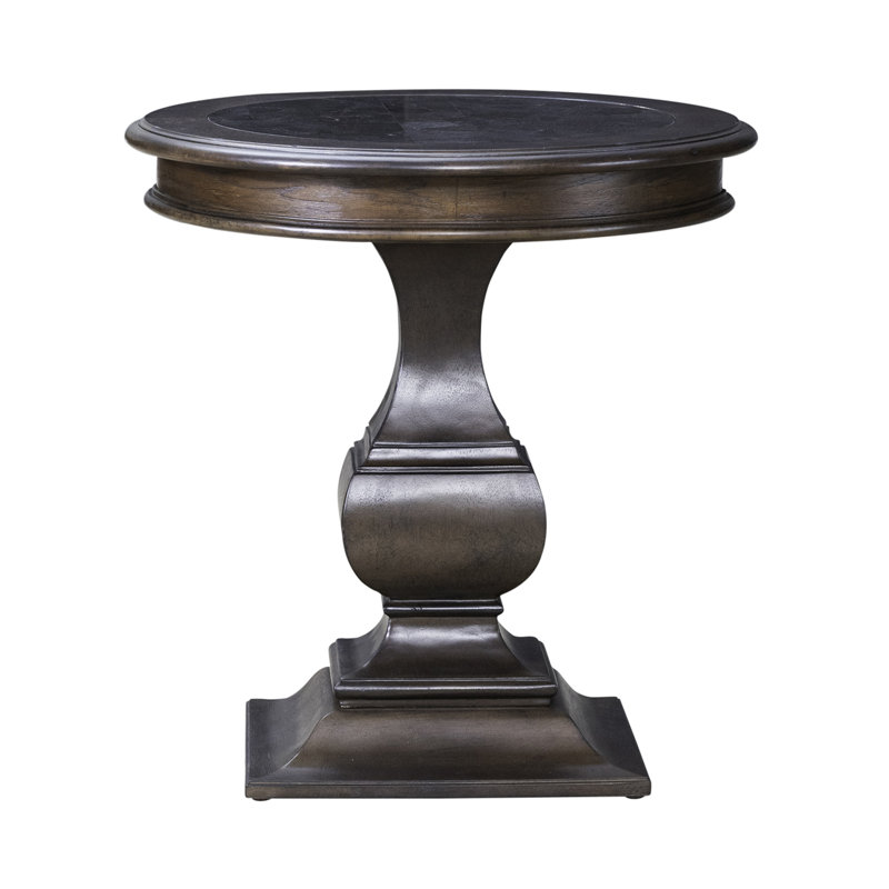  Table de bout ronde Dillmon avec plateau en pierre bleue