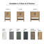 Meuble-lavabo simple 20 po avec plateau en céramique Cheriton-871462437