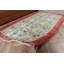 Tapis turc antique floral rouge idéal pour la décoration de la salle à manger en laine et pouvant servir de cadeau pour elle