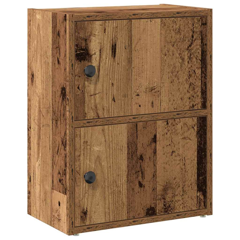 Bibliothèque compacte vidaXL, (2 tablettes) H 20,5 po x l 15,7 po x P 9,4 po, Chêne fumé