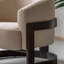 Clarina Curved Textured Upholstered Armchair