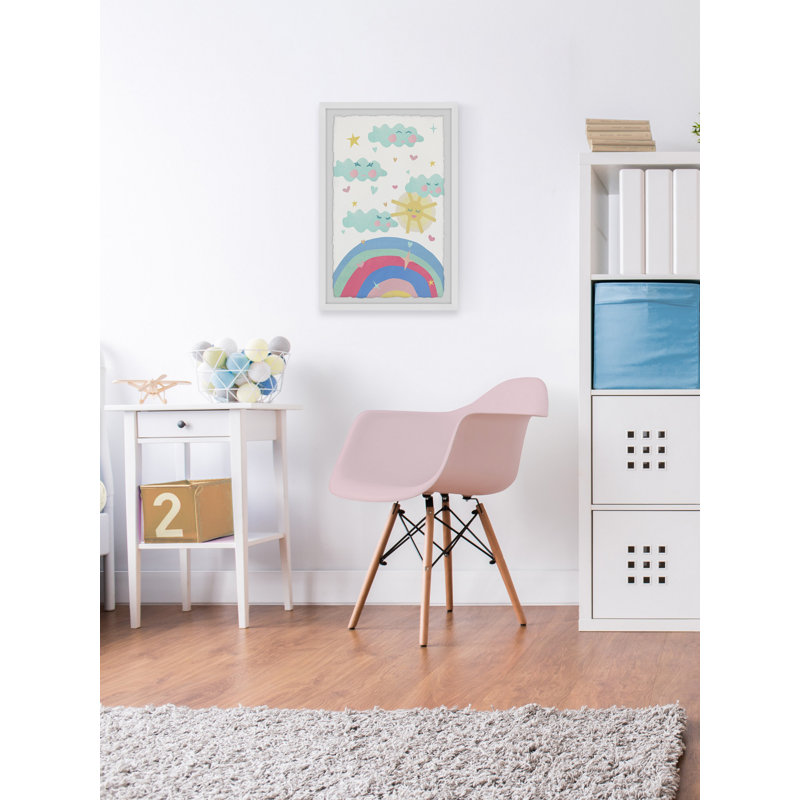 Impression encadrée «Garçons sur un arc-en-ciel», H 45 po x l 30 po x P 1,5 po