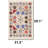Mexican Fiesta Floral Geometric Area Rug