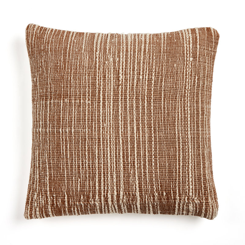 Rectangular Pillow Cover & Insert, Square 20"H x 20"W, Black/Taupe