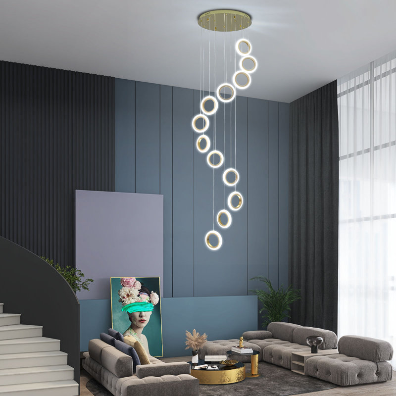 Luminaire lustre moderne à 12 lumières Iver