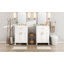 Meuble-lavabo moderne de 48 pouces avec lavabo en céramique, portes à fermeture en douceur, tiroir rabattable, tablettes de porte à double couche, solution de rangement élégante-123654663-123654664