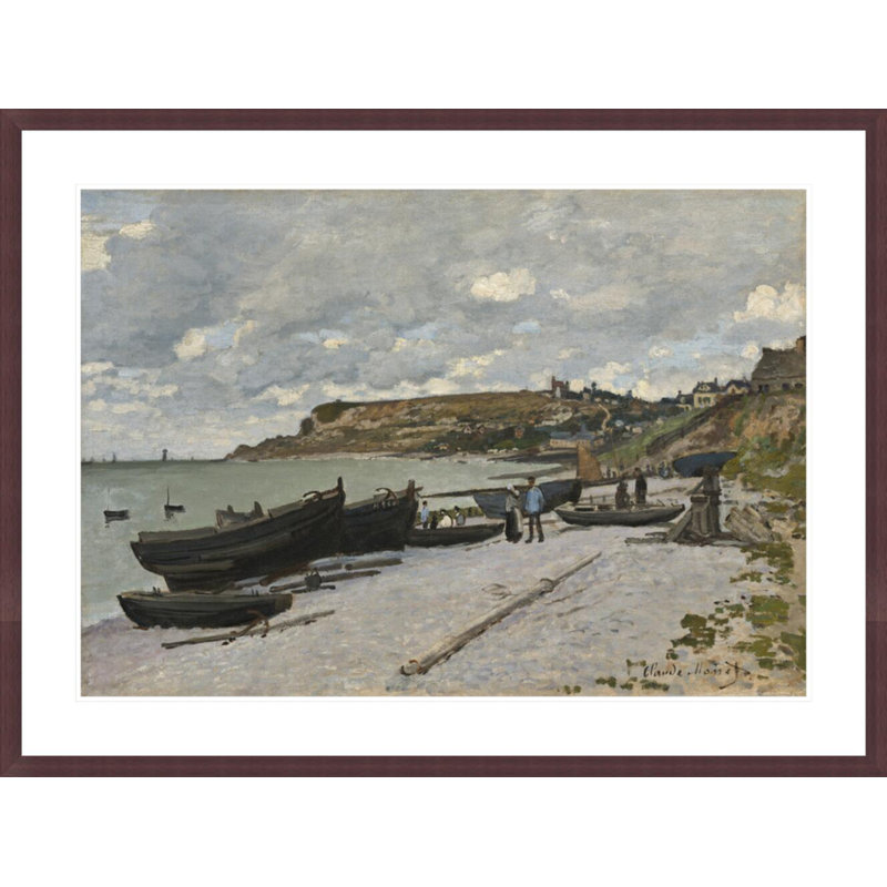 «Sainte-Adresse» par Claude Monet, impression giclée encadrée, H 31,29 po x l 41,5 po