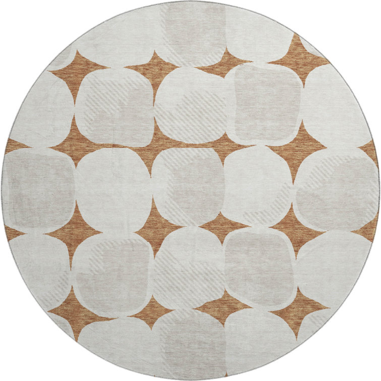 Premium Machine Washable Prisco Paprika Rug