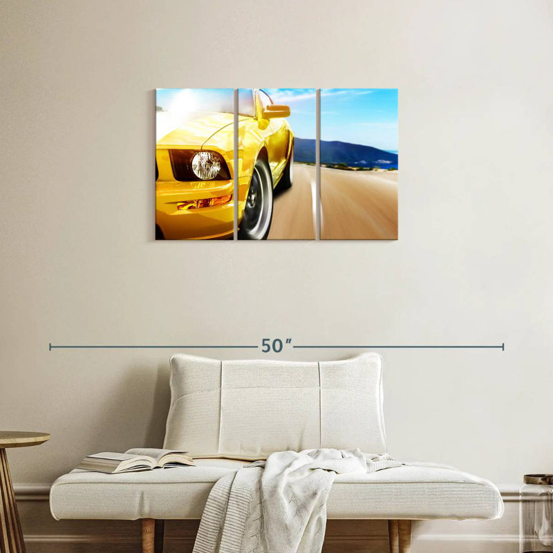 Voiture de sport Mehar Speeding Sunlit, H 20 po x l 33 po
