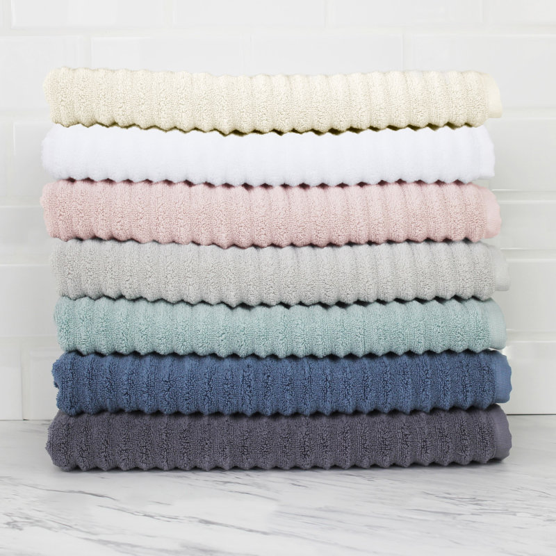 Glines 100% Cotton Plush Ribbed Mulit-Size Set, Ivory