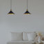 Modern Industrial Cone Pendant Light | Adjustable 1-Light Ceiling Fixture for Kitchen Islands, Dining Areas & Hallways-489414524-489414518
