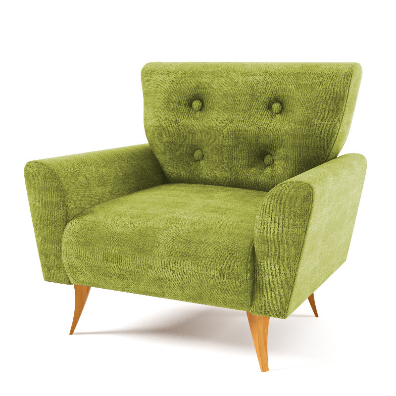 Avalon Upholstered Armchair, Green